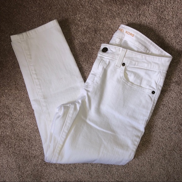 Michael Kors White Crop Jean Size 2 - Picture 2 of 8